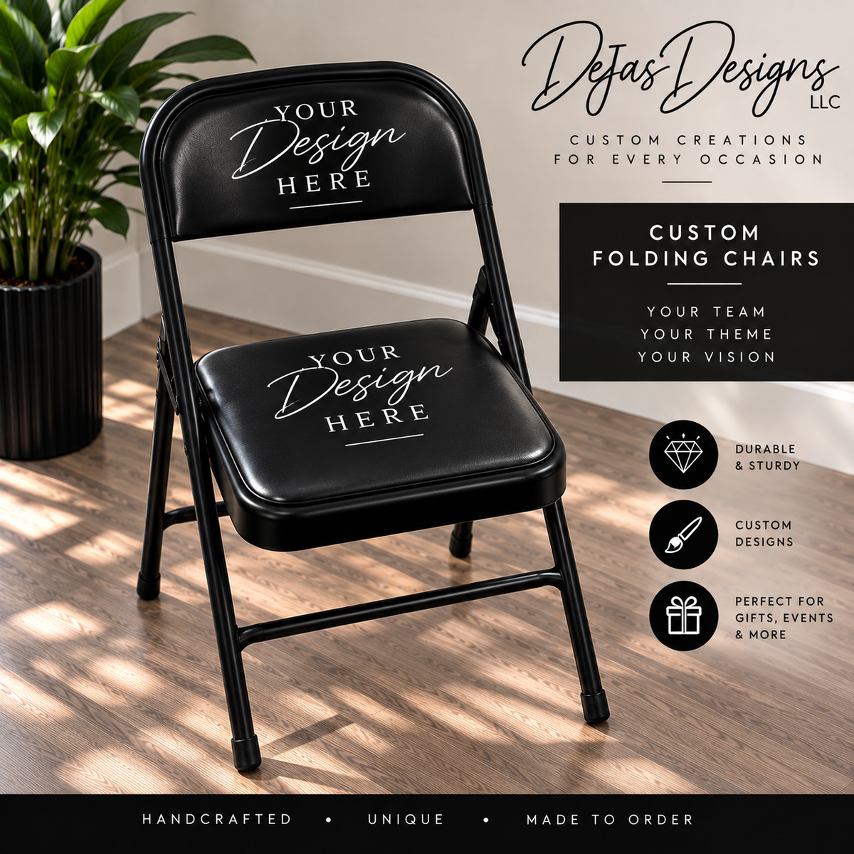 Custom Folding Chair Team/ Theme Order