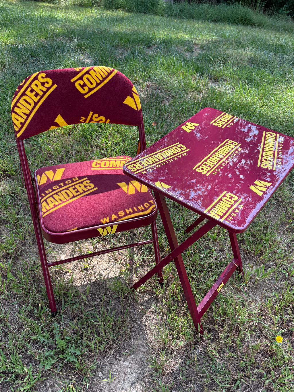 Custom Football: Chair and Table Set