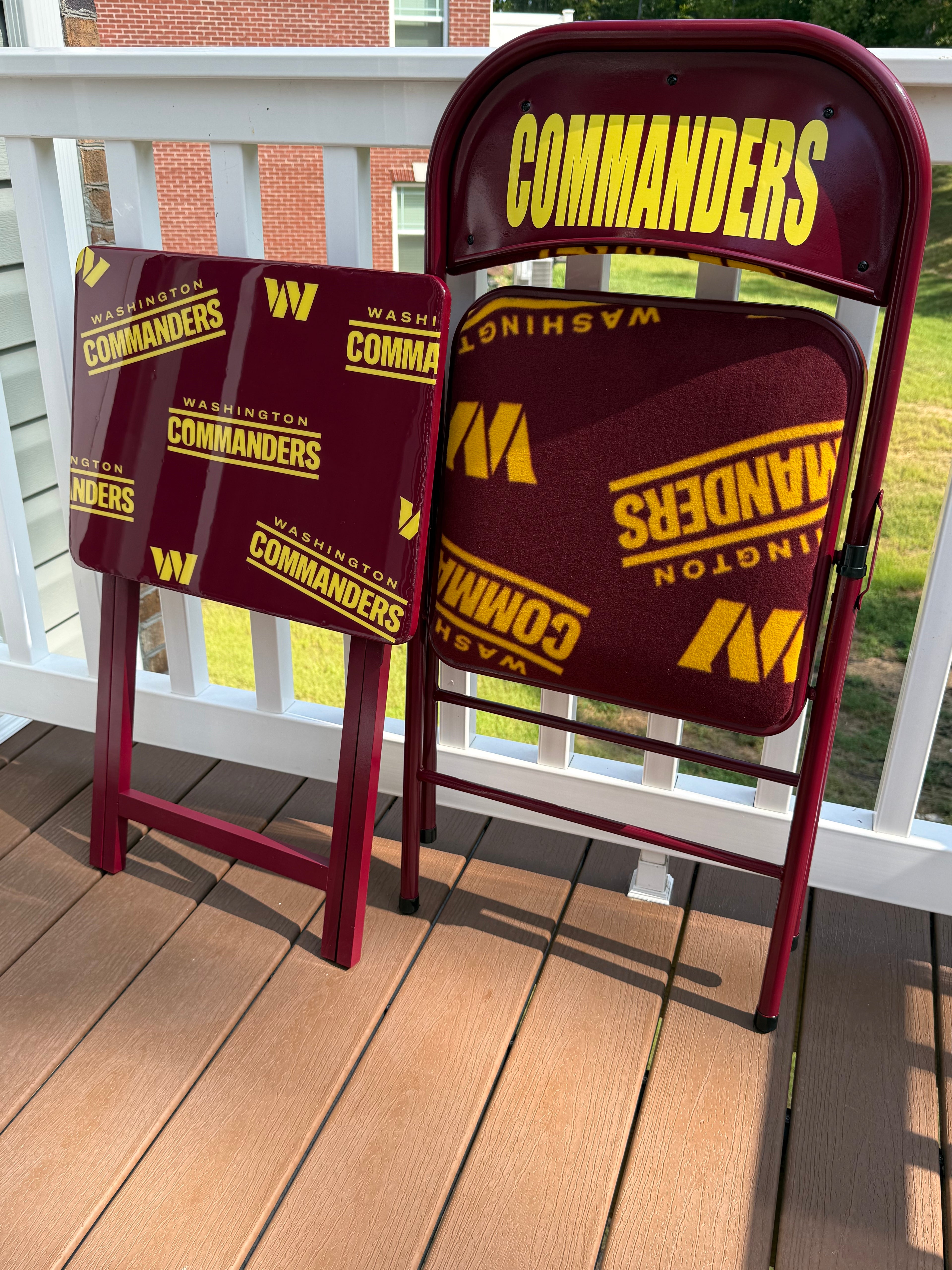 Custom Football: Chair and Table Set